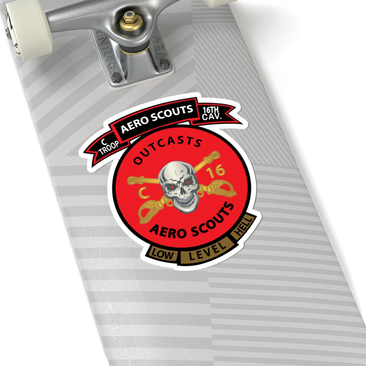 Kiss-Cut Stickers - C Co 16th Cavalry Regiment Aero Scouts - Vietnam - SSI X 300