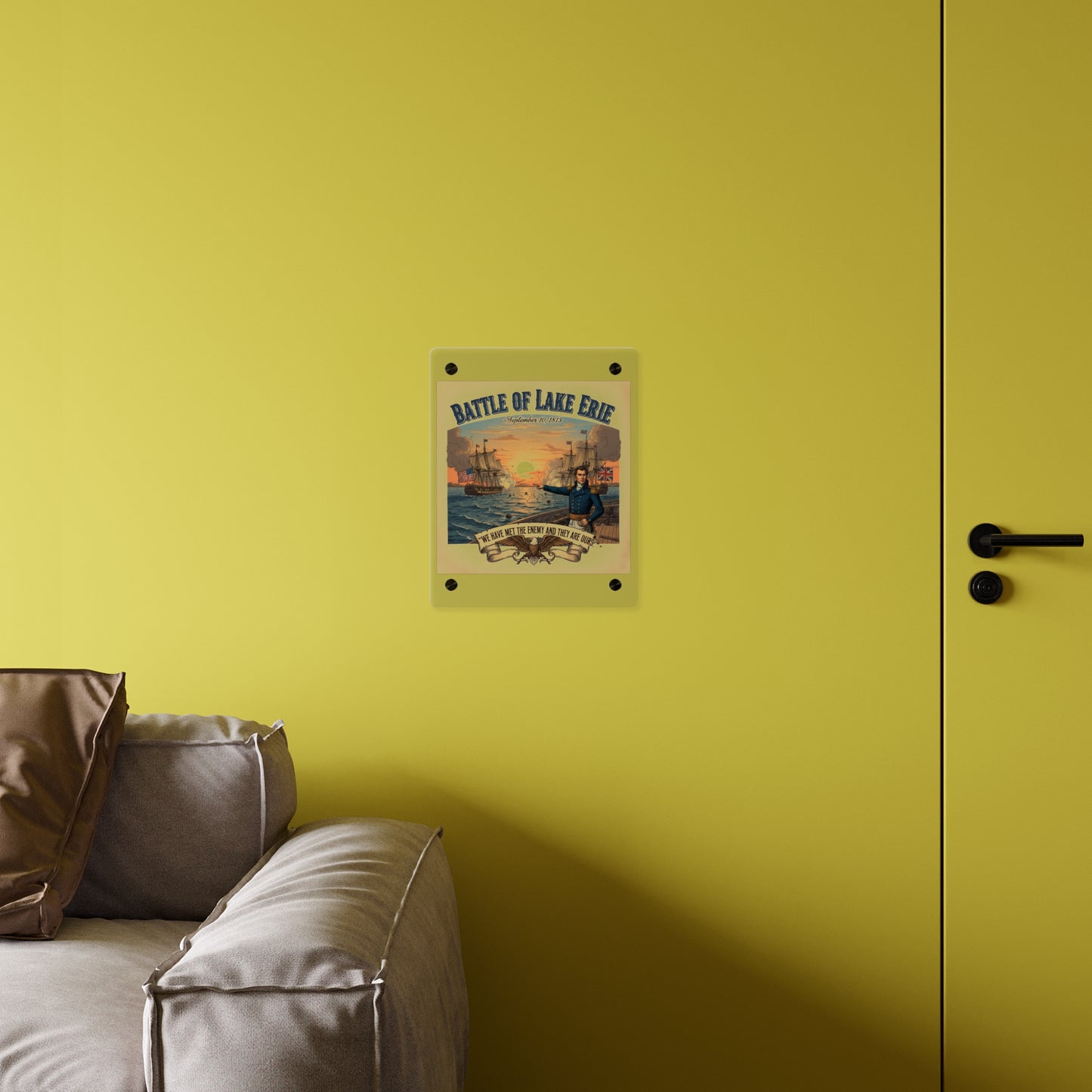 Acrylic Wall Art Panel - During the War of 1812, Commandant Perry’s American freshwater fleet takes on the Royal Navy in the Battle of Lake Erie