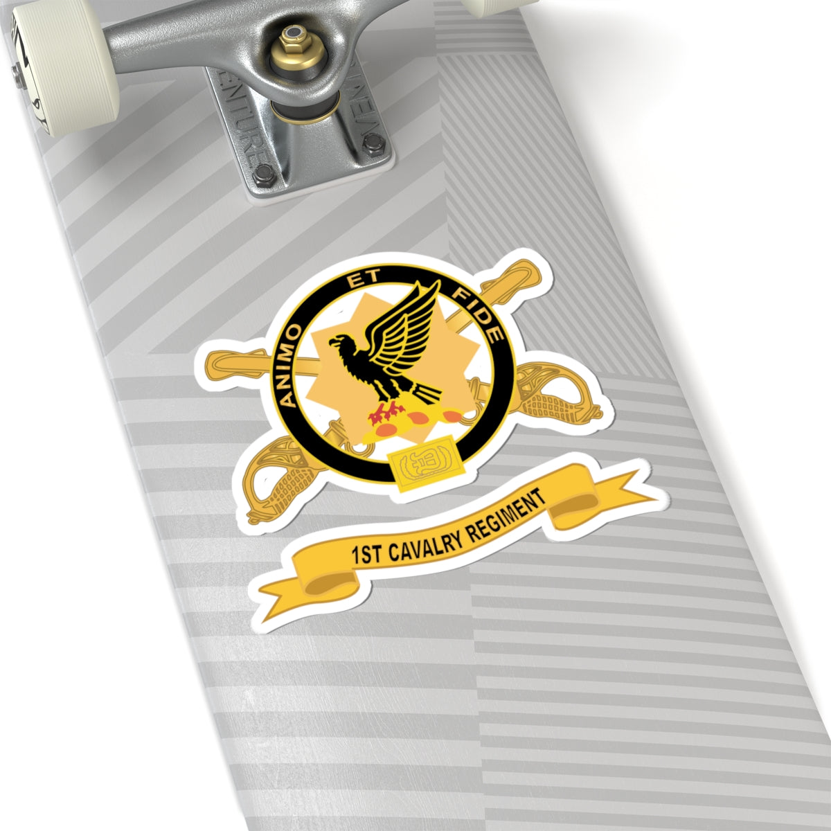 Kiss-Cut Stickers - 1st Cavalry Regiment w Br - Ribbon