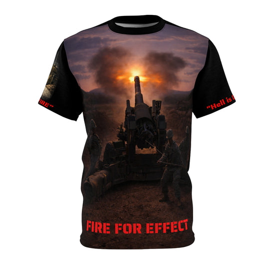 All-Over Print Tee - Artillery - M198 "Fire for Effect" at Dusk