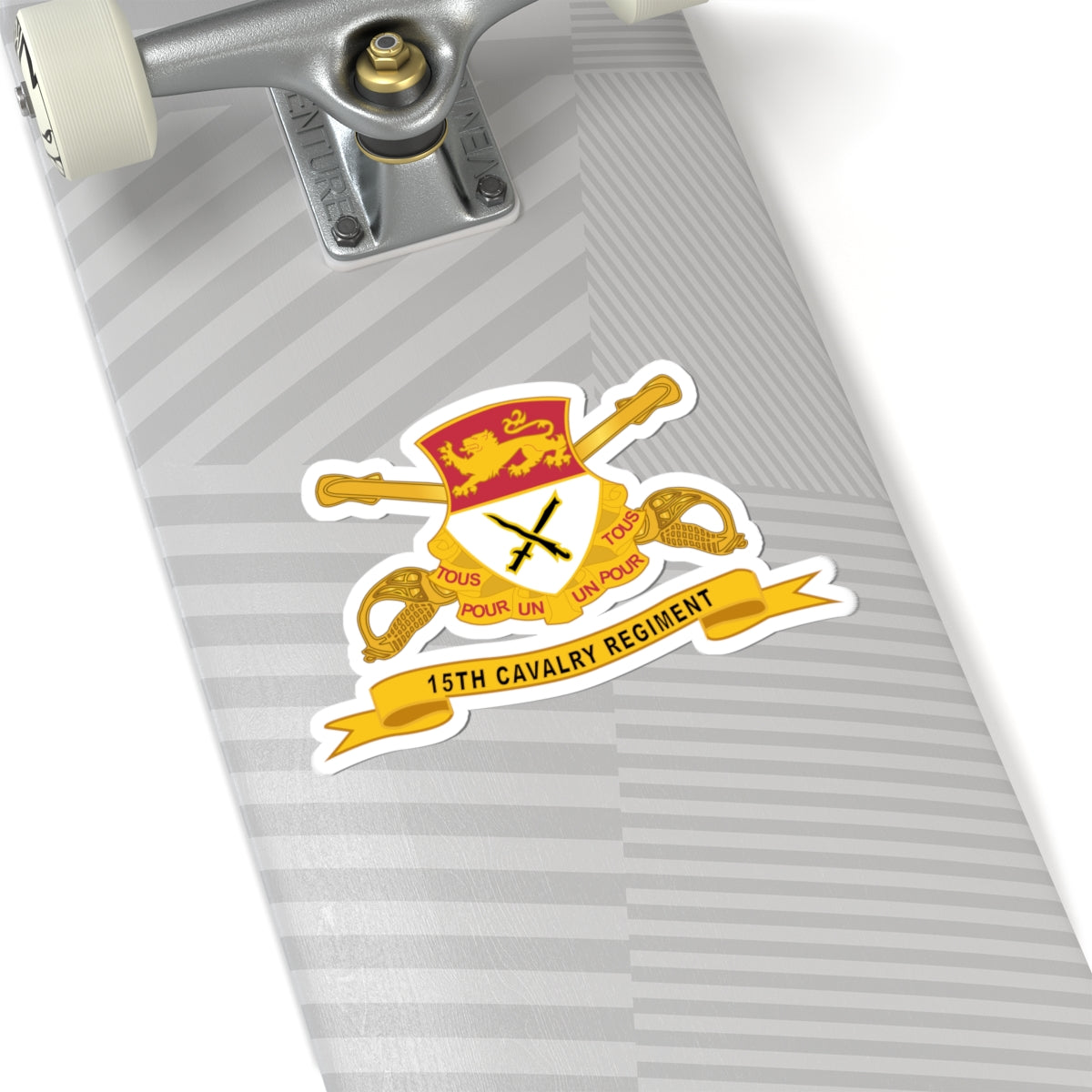 Kiss-Cut Stickers - 15th Cavalry Regiment w Br - Ribbon