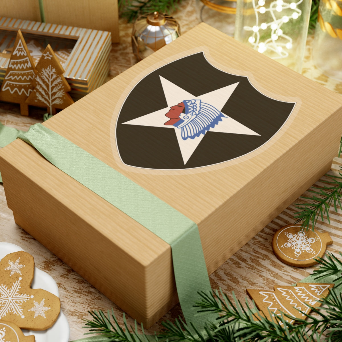 Kiss-Cut Stickers - SSI - 2nd Infantry Division wo Txt X 300