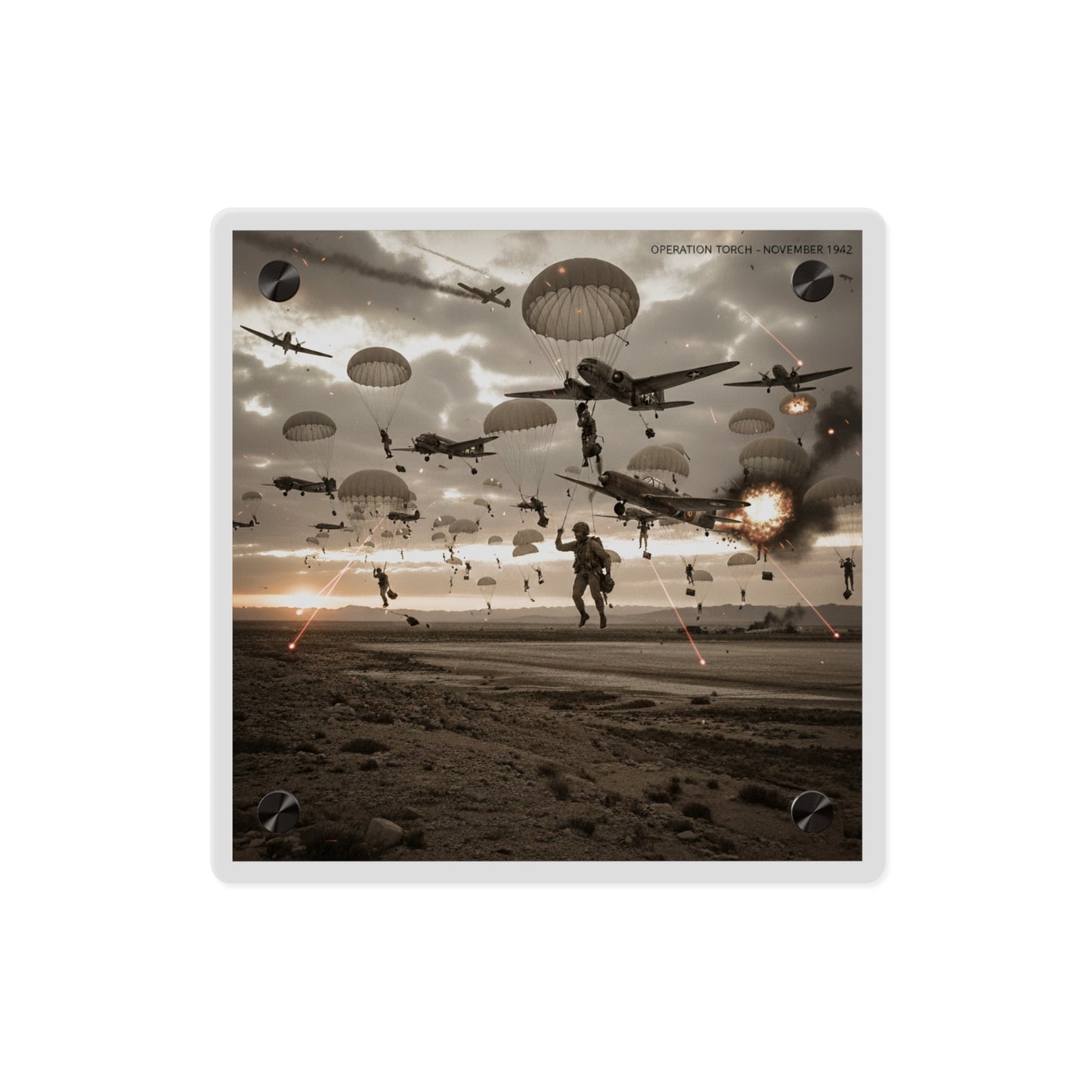 Acrylic Wall Art Panel - Operation Torch Nov 1942