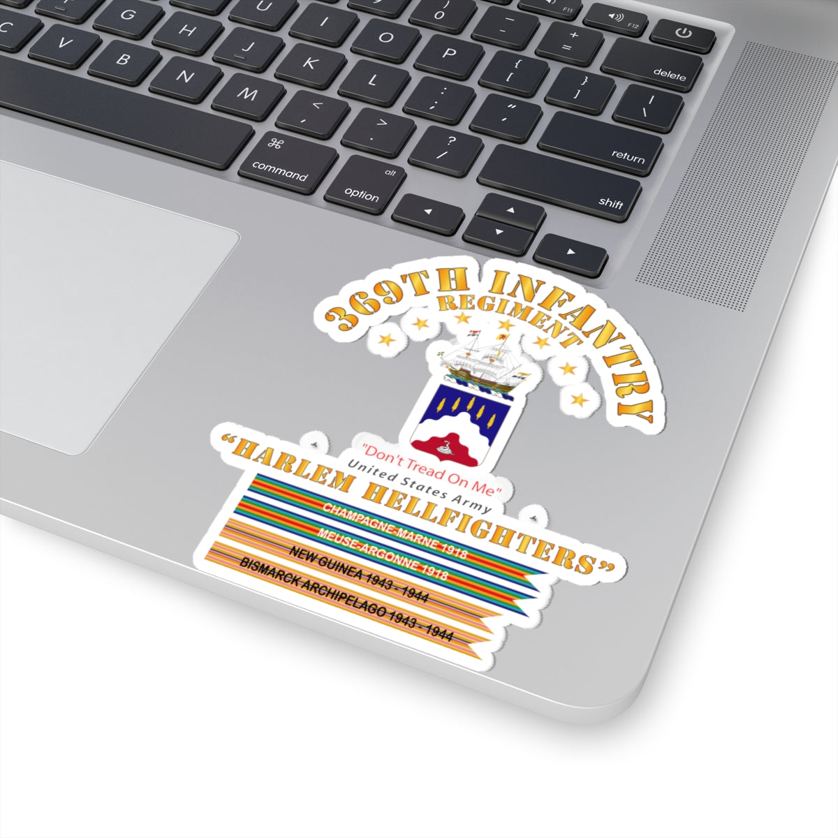 Kiss-Cut Stickers - 369th Infantry Regiment - Harlem Hellfighters w Streamers