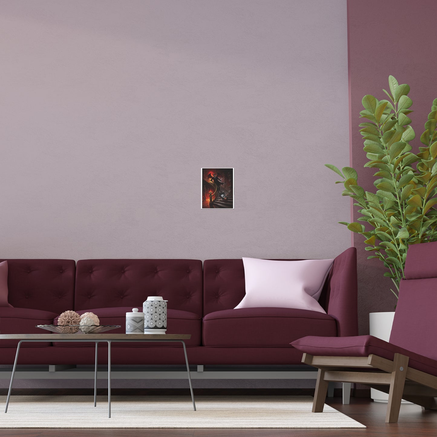 Indoor and Outdoor Silk Posters - devil and maid
