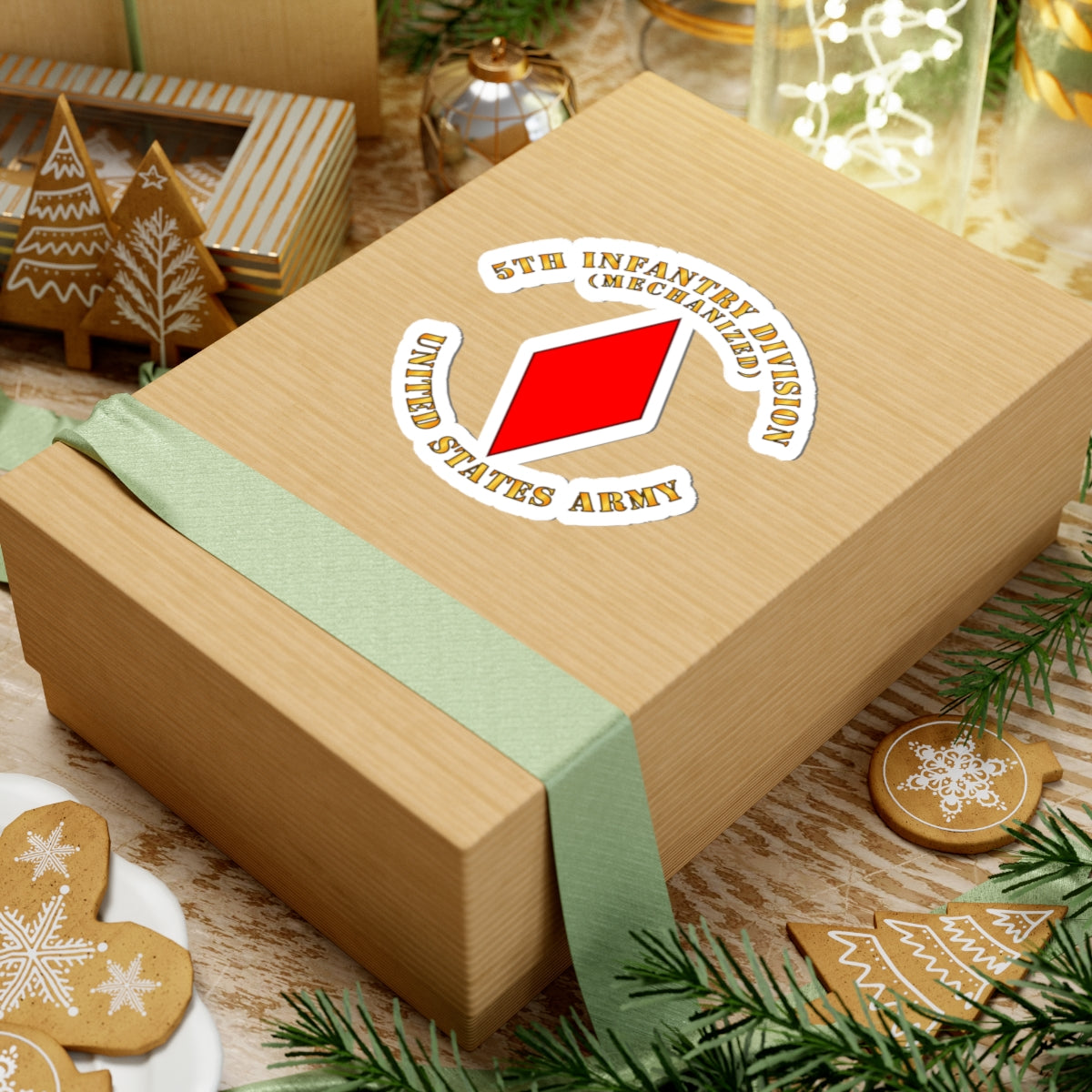 Kiss-Cut Stickers - 5th Infantry Division - US Army