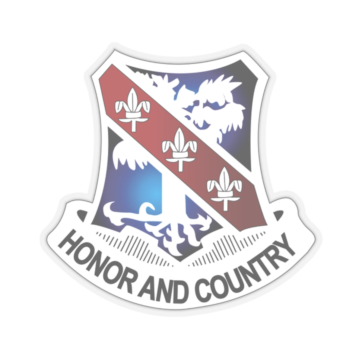 Kiss-Cut Stickers - 1st Battalion, 327 Infantry (Airmobile Infantry) without TEXT