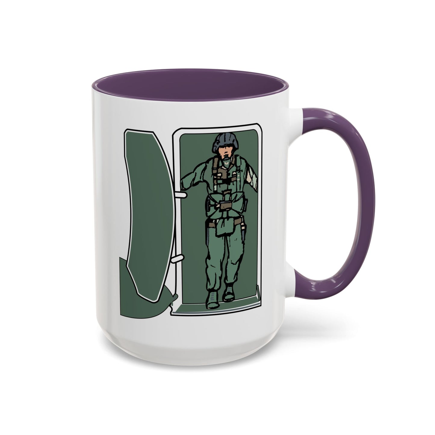 Accent Coffee Mug (11oz & 15oz) - Airborne - JM Door Check X 300
