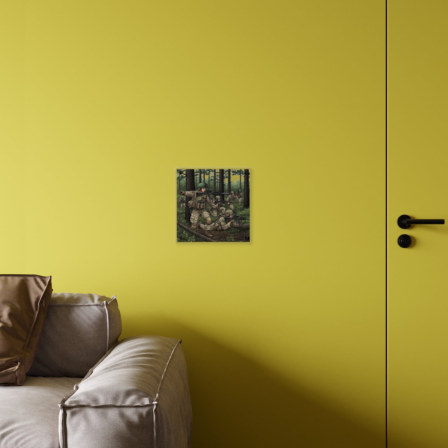 Acrylic Wall Art Panel - Special Forces training at McKall