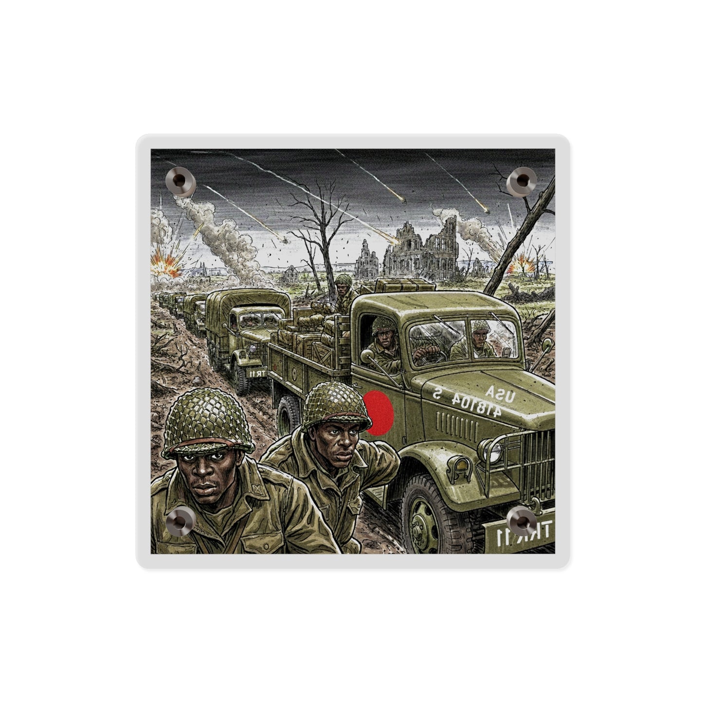 Acrylic Wall Art Panel - RedBall Express w RB