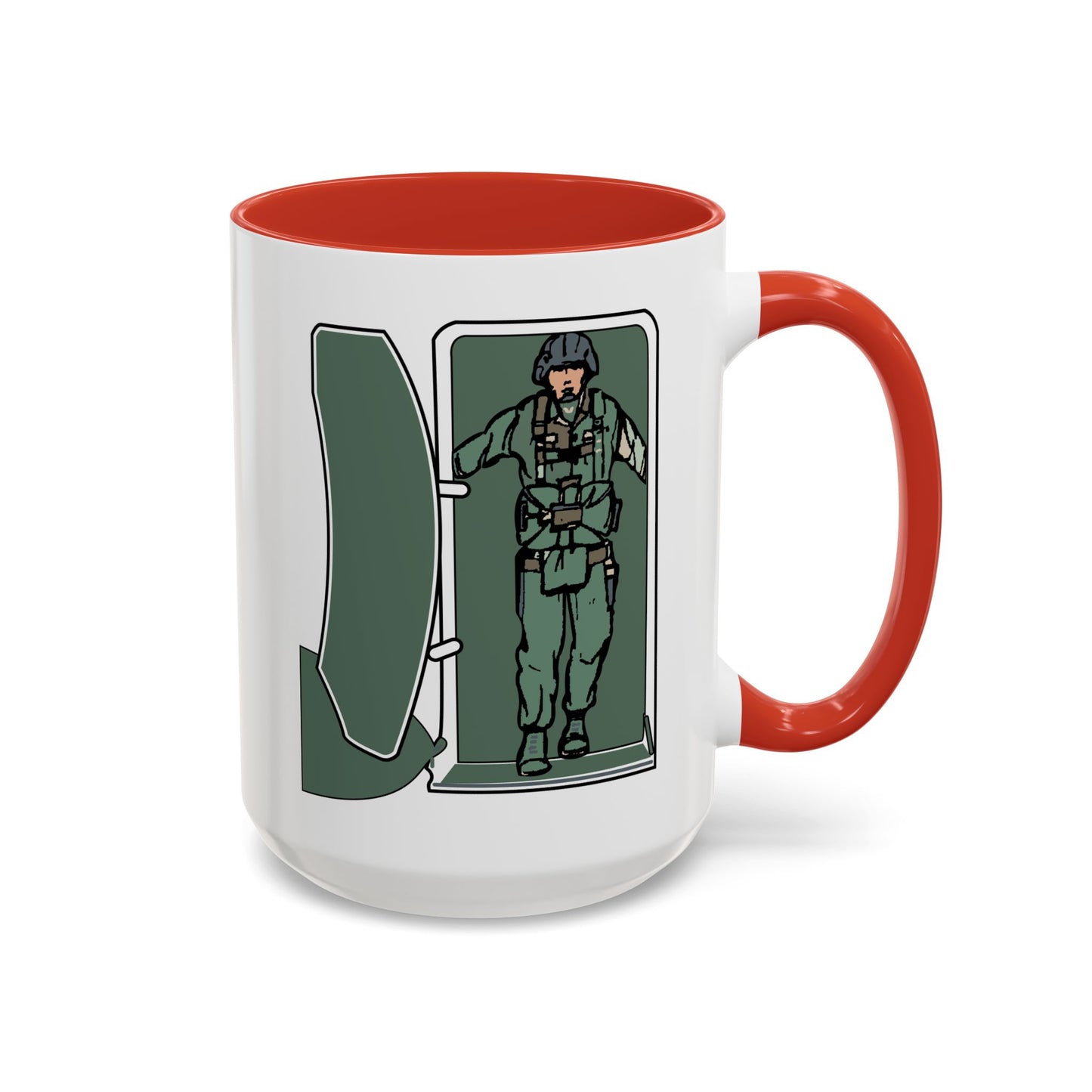 Accent Coffee Mug (11oz & 15oz) - Airborne - JM Door Check X 300
