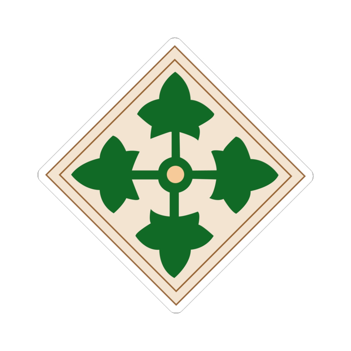 Kiss-Cut Stickers - 4th Infantry Division wo Txt