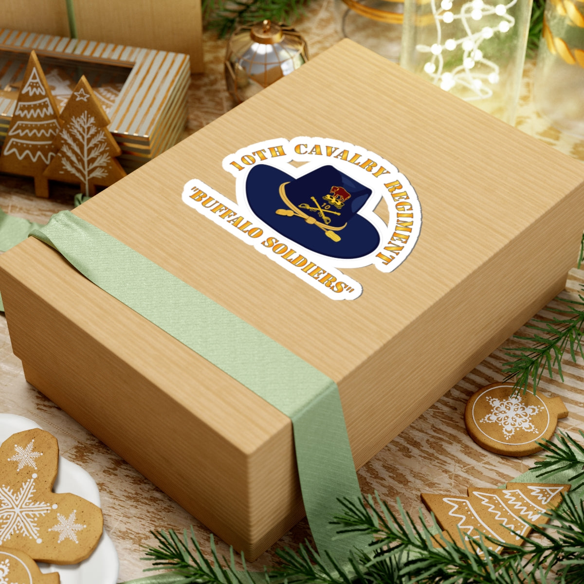 Kiss-Cut Stickers - 10th Cavalry Regiment w Cav - Buffalo Soldiers