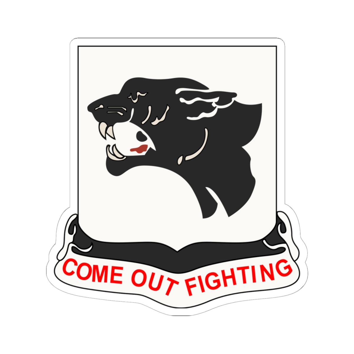 Kiss-Cut Stickers - 761st Tank Battalion - Black Panthers wo Txt