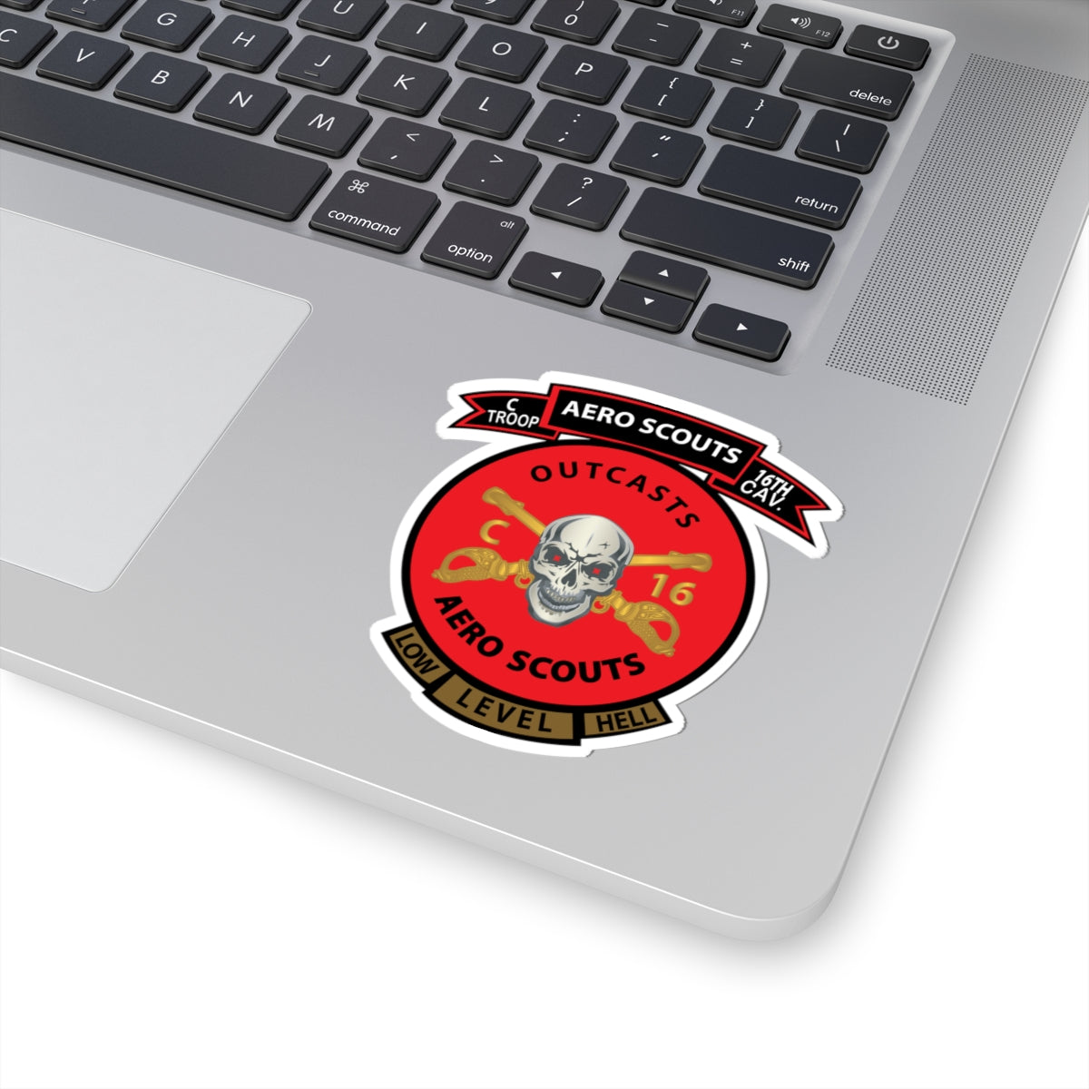 Kiss-Cut Stickers - C Co 16th Cavalry Regiment Aero Scouts - Vietnam - SSI X 300