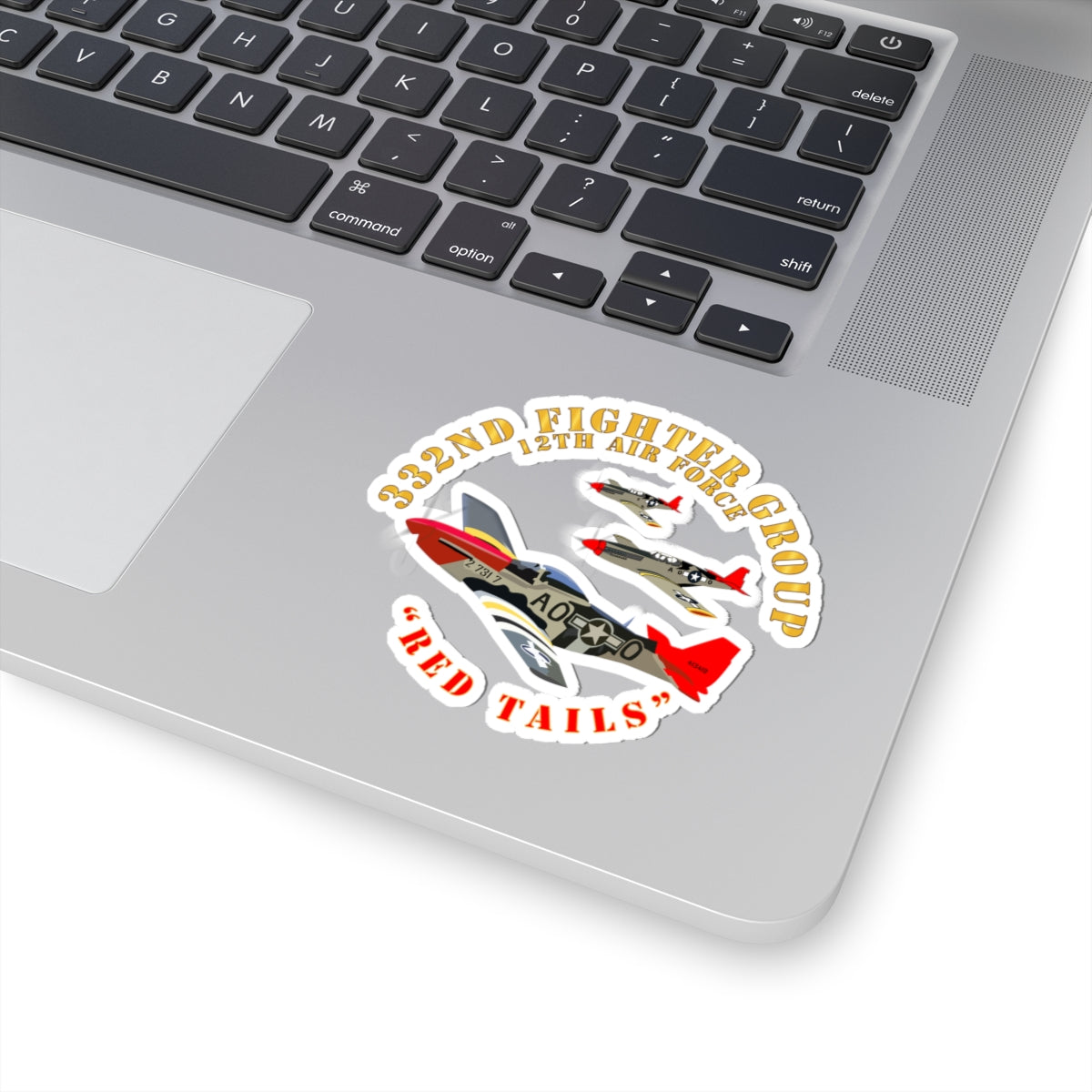 Kiss-Cut Stickers - AAC - 332nd Fighter Group - 12th AF - Red Tail