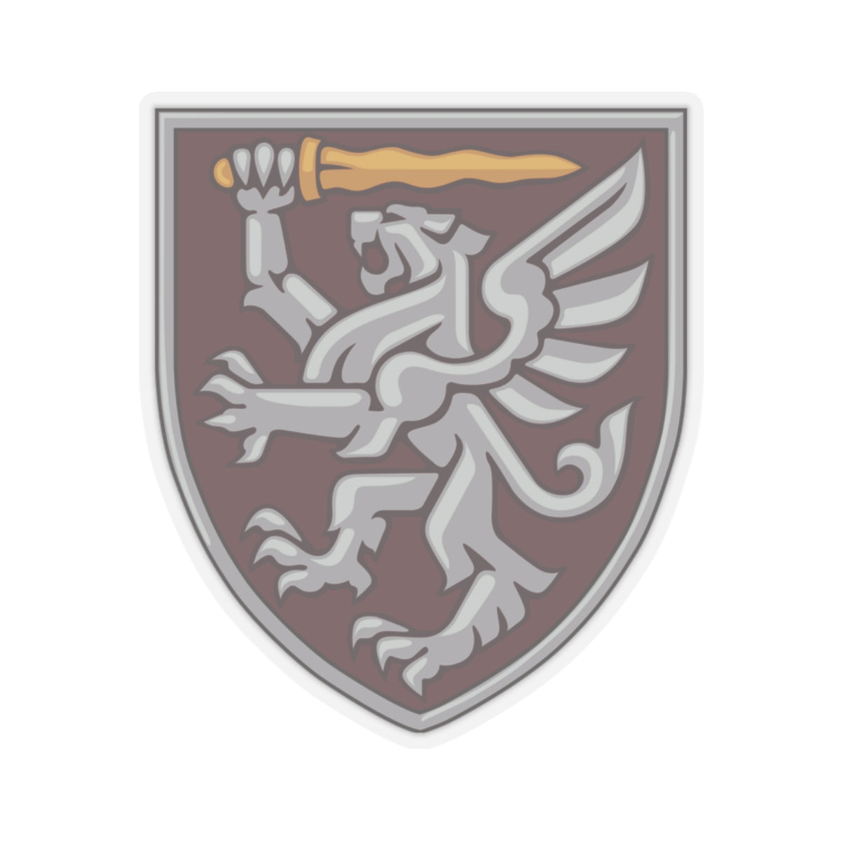 A kiss-Cut Stickers depicting Ukraine 80th Air Assault Brigade