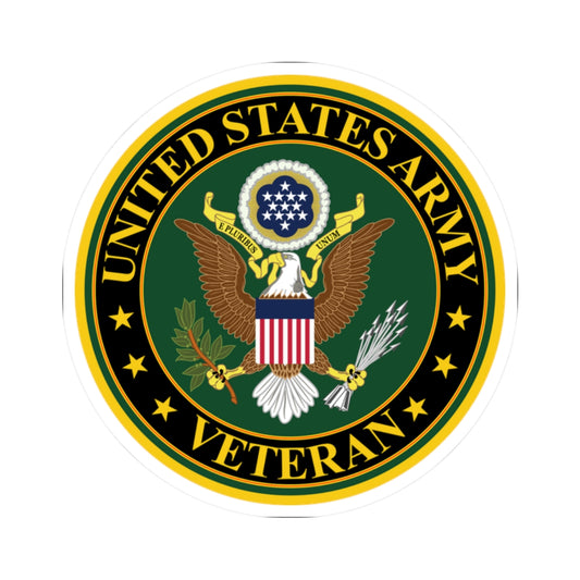 A kiss-Cut Stickers depicting the US Army Veteran