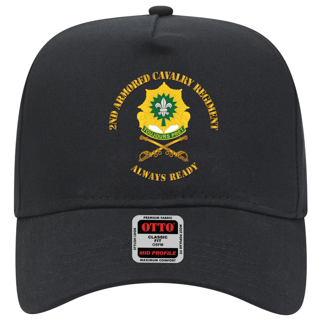 Baseball Cap - 2nd Armored Cavalry Regiment DUI - Always Ready