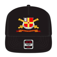 Load image into Gallery viewer, Baseball Cap - 81st Field Artillery w Br - Ribbon - Film to Garment (FTG)
