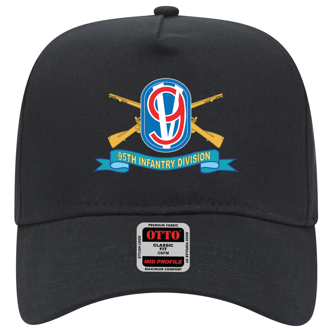 Baseball Cap - 95th Infantry Division w Br - SSI - Ribbon X 300