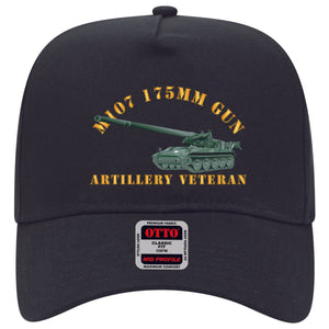 Baseball Cap - M107 - 175mm Gun - Artillery Veteran