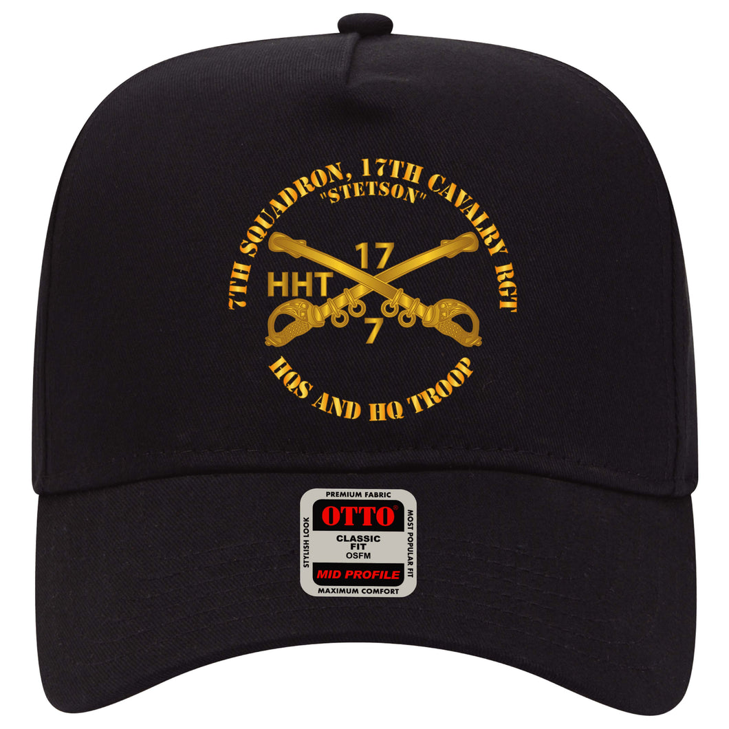 Baseball Cap - 7th Sqn 17th Cavalry Regiment - HHT - Stetson