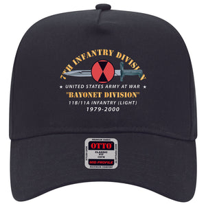 Baseball Cap - 7th Infantry Division - Bayonet Division w Bayonet - 11B-11A INFANTRY (LIGHT) 1979-2000 X 300