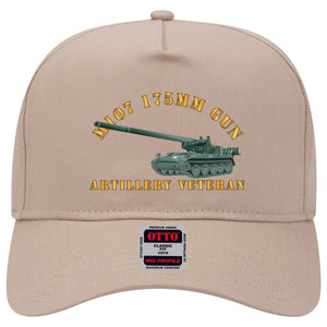 Baseball Cap - M107 - 175mm Gun - Artillery Veteran