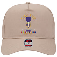 Load image into Gallery viewer, Baseball Cap - Purple Heart - WIA w IRAQ SVC w Purple Heart Ribbon
