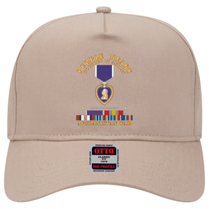 Baseball Cap - Purple Heart - WIA w Afghanistan SVC w Purple Heart Ribbon