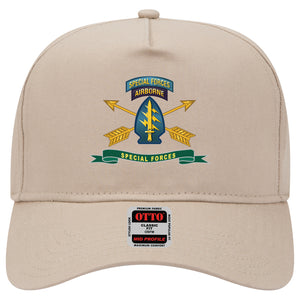 Baseball Cap - Special Forces - SSI w Tab - Br - Ribbon X 300