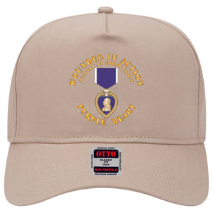 Baseball Cap - Wounded in Action - Purple Heart V1