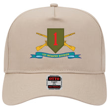 Load image into Gallery viewer, Baseball Cap - 1st Infantry Division - SSI w Br - Ribbon
