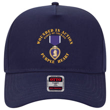 Load image into Gallery viewer, Baseball Cap - Wounded in Action - Purple Heart - Badge of Courage X 300
