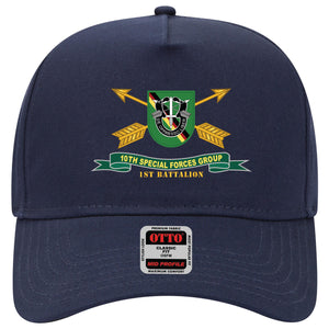 Baseball Cap - 1st Battalion, 10th Special Forces Group - Flash w Br - Ribbon X 300