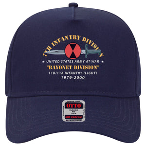 Baseball Cap - 7th Infantry Division - Bayonet Division w Bayonet - 11B-11A INFANTRY (LIGHT) 1979-2000 X 300