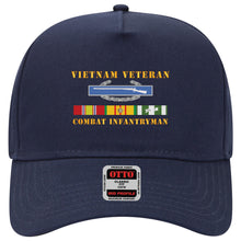 Load image into Gallery viewer, Baseball Cap - Vietnam Veteran - Cbt Infantryman w CIB VN SVC
