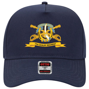 Baseball Cap - 7th Cavalry Regiment w Br - Ribbon