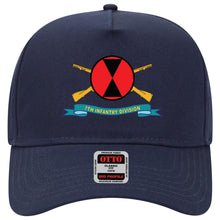 Load image into Gallery viewer, Baseball Cap - 7th Infantry Division - SSI w Br - Ribbon X 300
