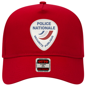 Baseball Cap - Police Nationale France Police Patch Blanc