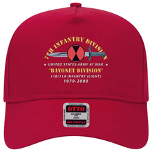 Load image into Gallery viewer, Baseball Cap - 7th Infantry Division - Bayonet Division w Bayonet - 11B-11A INFANTRY (LIGHT) 1979-2000 X 300
