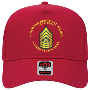 Baseball Cap - Command Sergeant Major - CSM - Retired