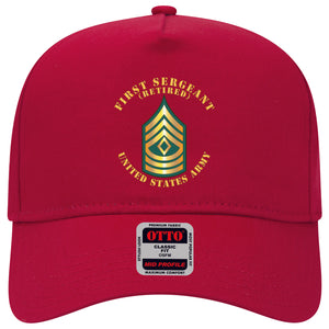 Baseball Cap - First Sergeant - 1SG - Retired