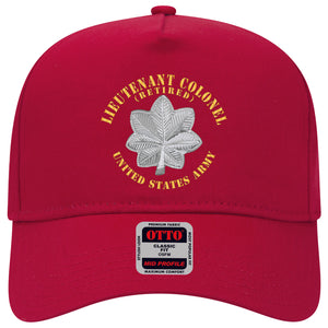 Baseball Cap - Lieutenant Colonel - LTC - Retired - V1