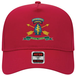 Baseball Cap - Special Forces - SSI w Tab - Br - Ribbon X 300