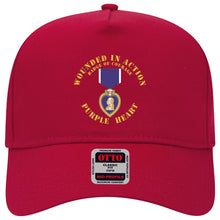 Load image into Gallery viewer, Baseball Cap - Wounded in Action - Purple Heart - Badge of Courage X 300
