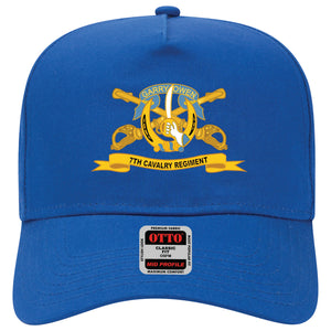 Baseball Cap - 7th Cavalry Regiment w Br - Ribbon