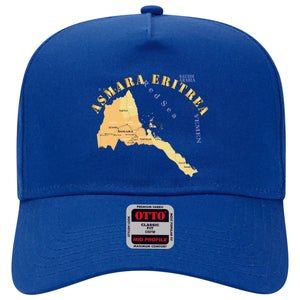 Baseball Cap - Map - Asmara Eritrea - Kagnew Station