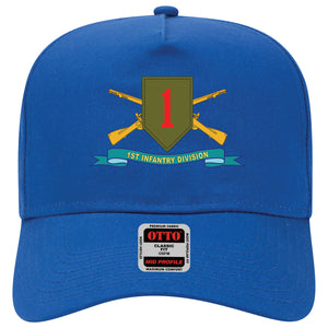 Baseball Cap - 1st Infantry Division - SSI w Br - Ribbon